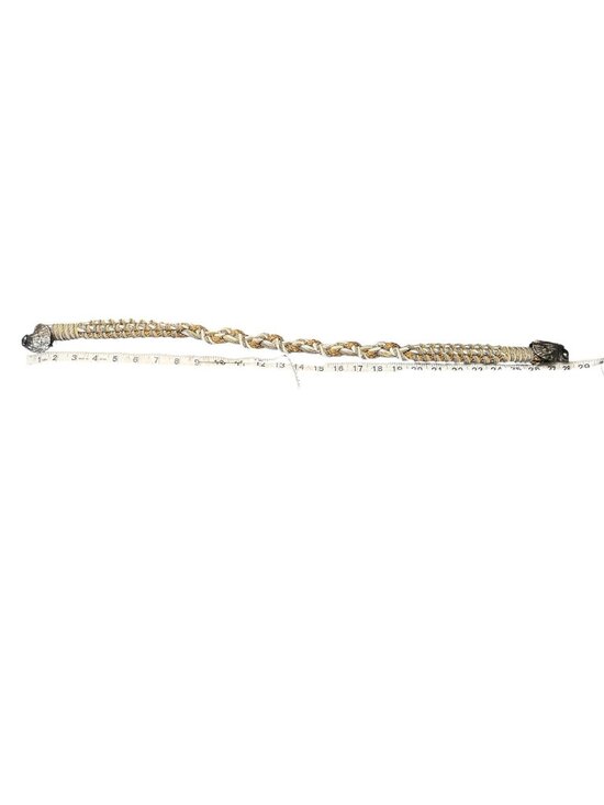 Vintage Metallic Braided Shells Waist Belt Women XS Gold Silver Mermaid Festival main image 4